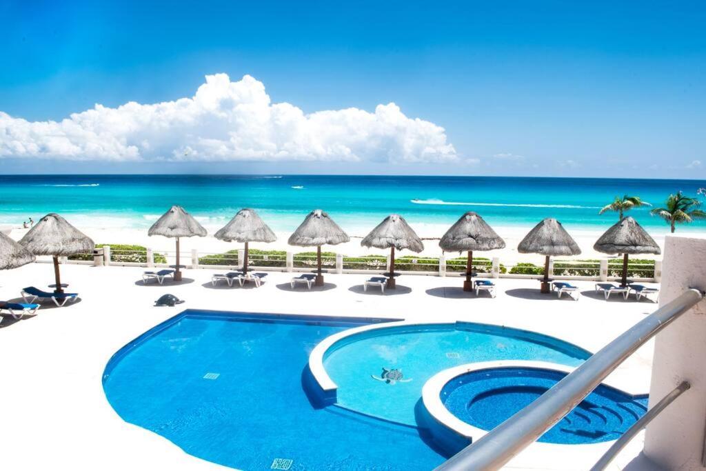 Ocean View Apartment, Best Beach Area, 3 Bedrooms كانكون المظهر الخارجي الصورة